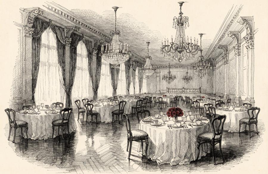 Ilustración a lápiz de Miami